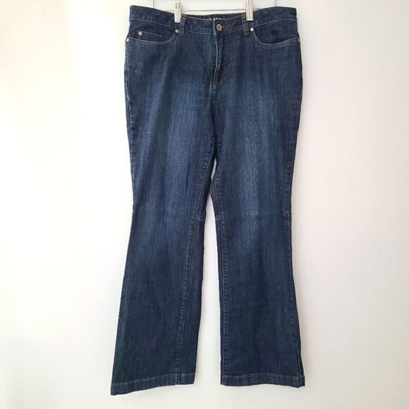 French Dressing Jeans Olivia Blue Denim Bootcut 10P - Picture 1 of 13